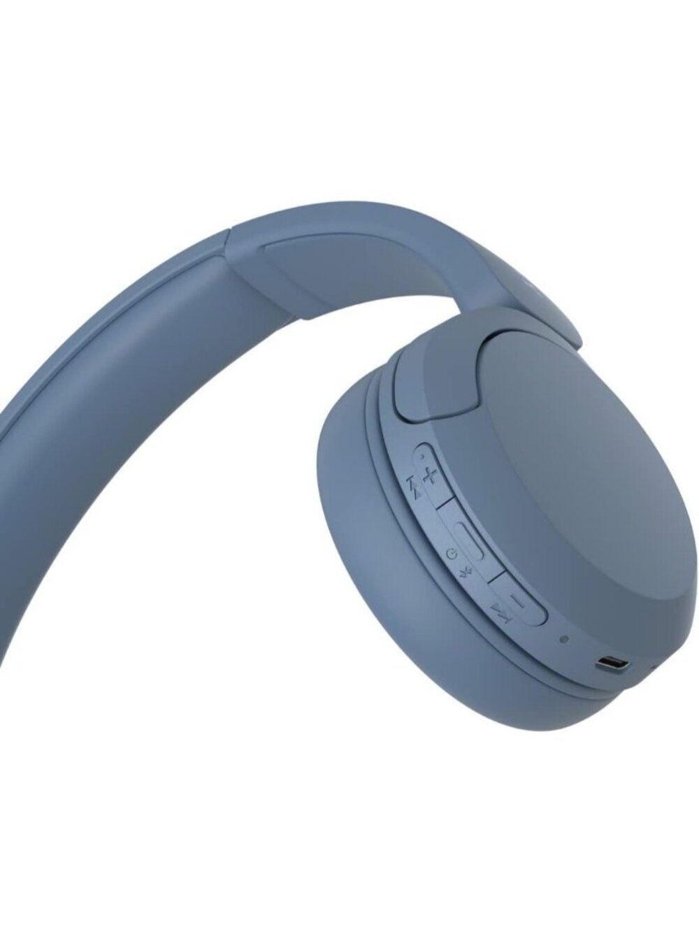 Wireless Blue WH-CH520 Microphone 50 Hours Battery On-Ear Bluetooth Headphones - Picture 6 of 6